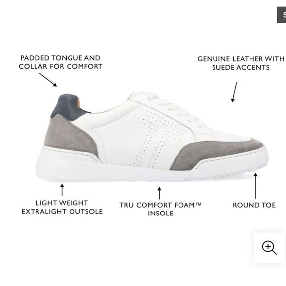 Tomas&Vine Roderick Genenue Leather Sneakers - Picture 2 of 9